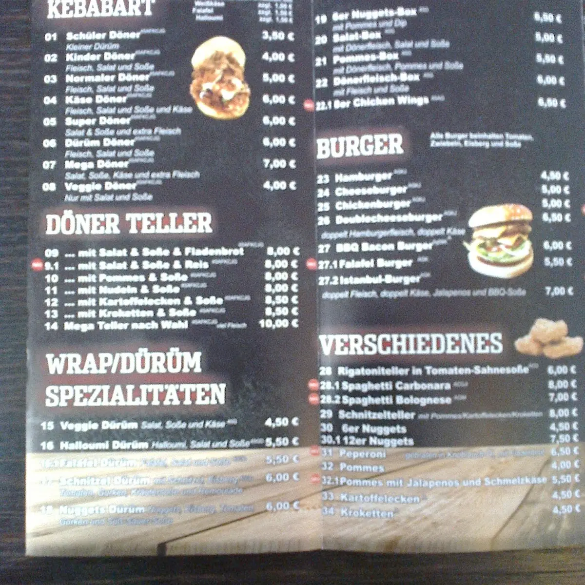 Speisekarte photo 3