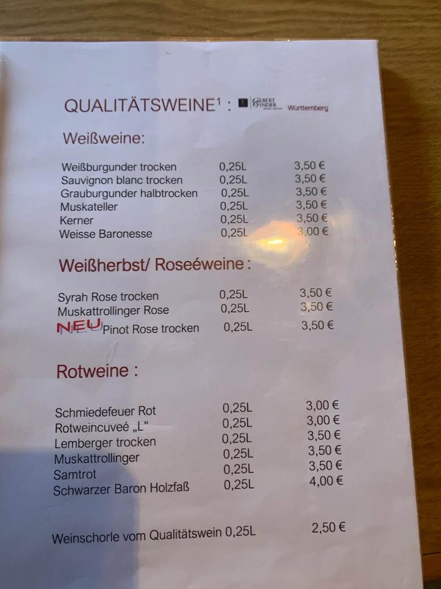 Speisekarte photo 1