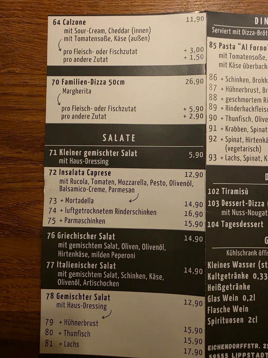 Speisekarte photo 7
