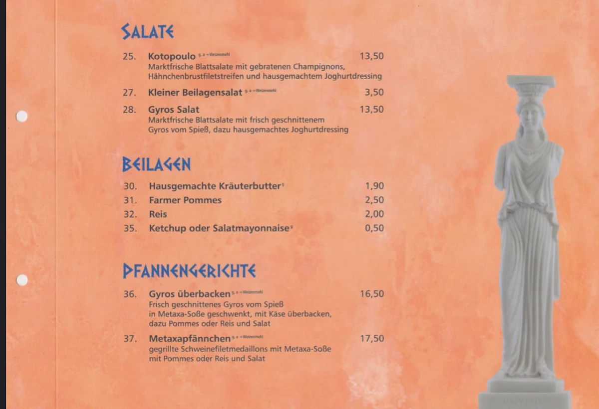 Speisekarte photo 1