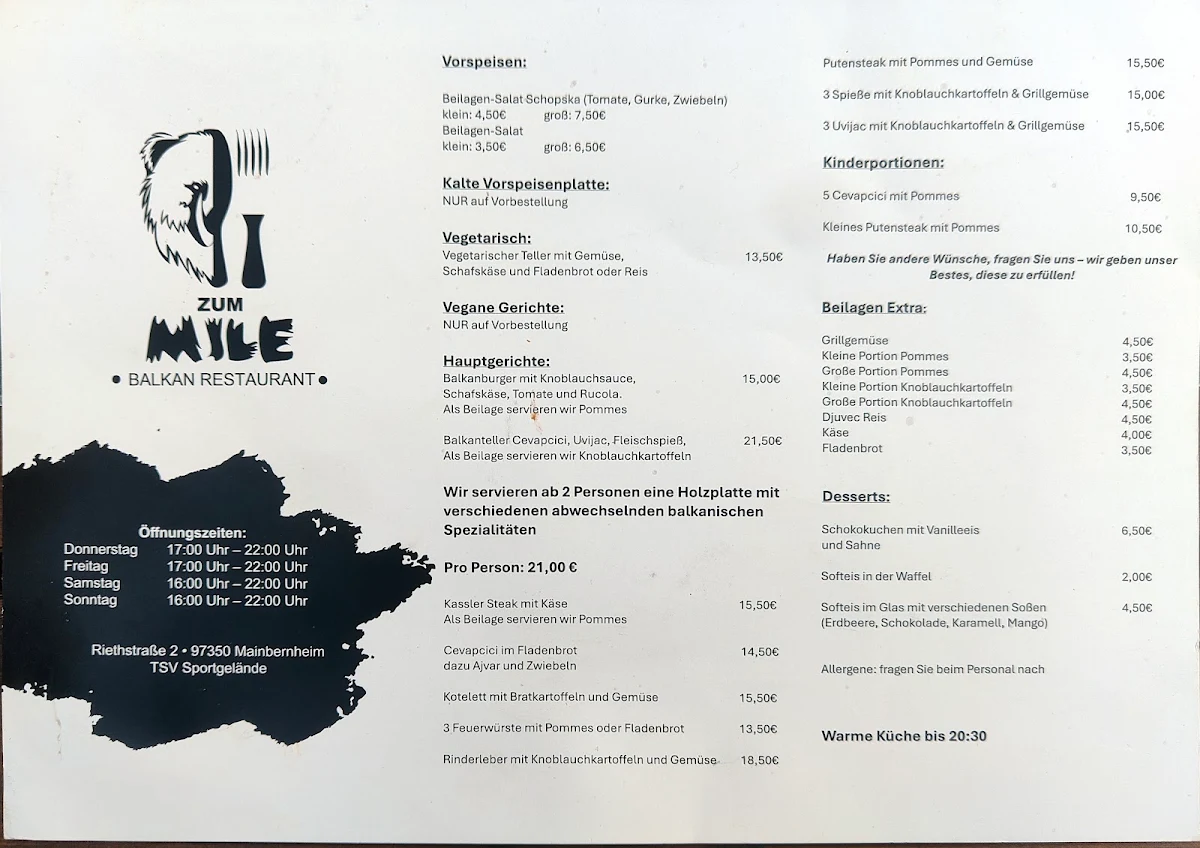 Speisekarte photo 2