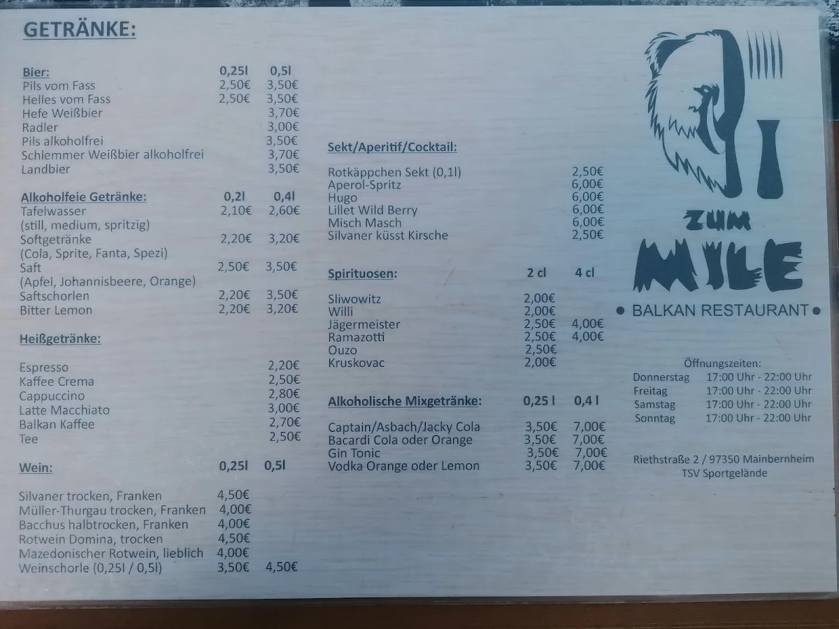 Speisekarte photo 5