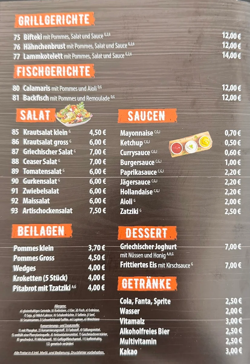 Speisekarte photo 3