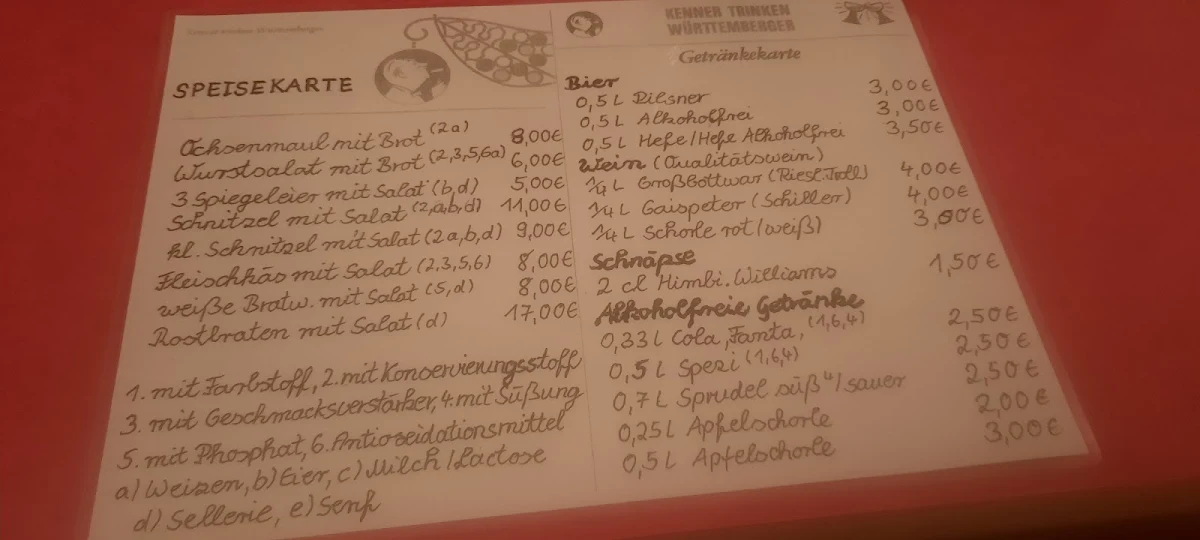 Speisekarte photo 5