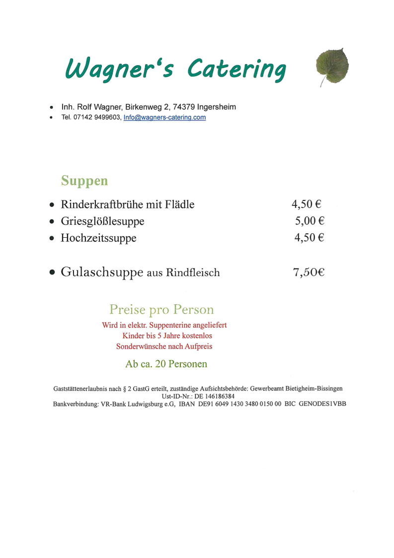 Speisekarte photo 3