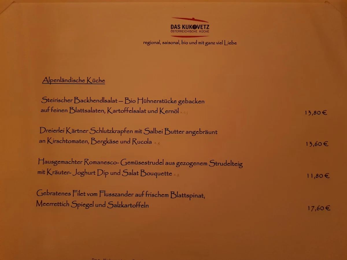 Speisekarte photo 5