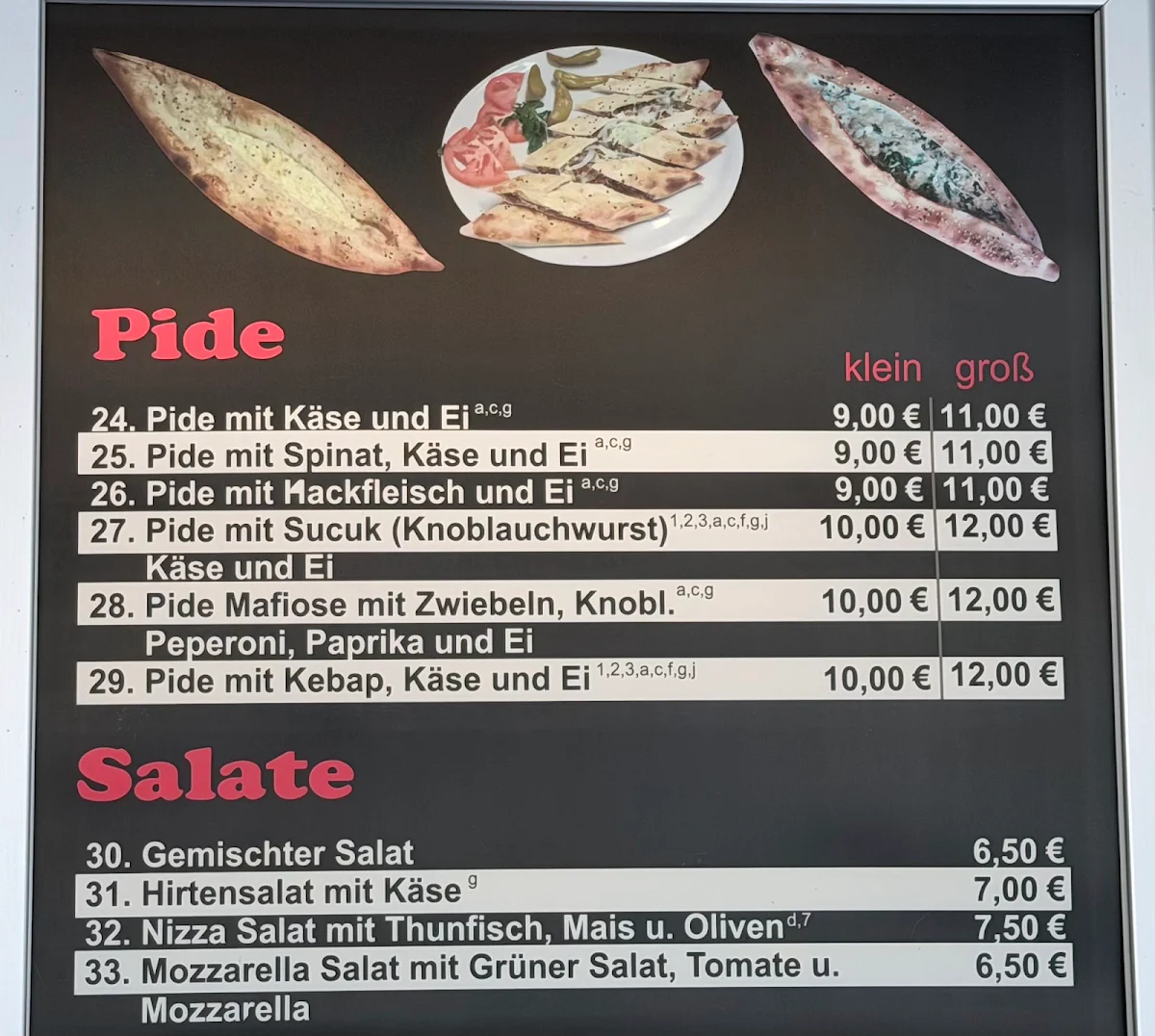 Speisekarte photo 2