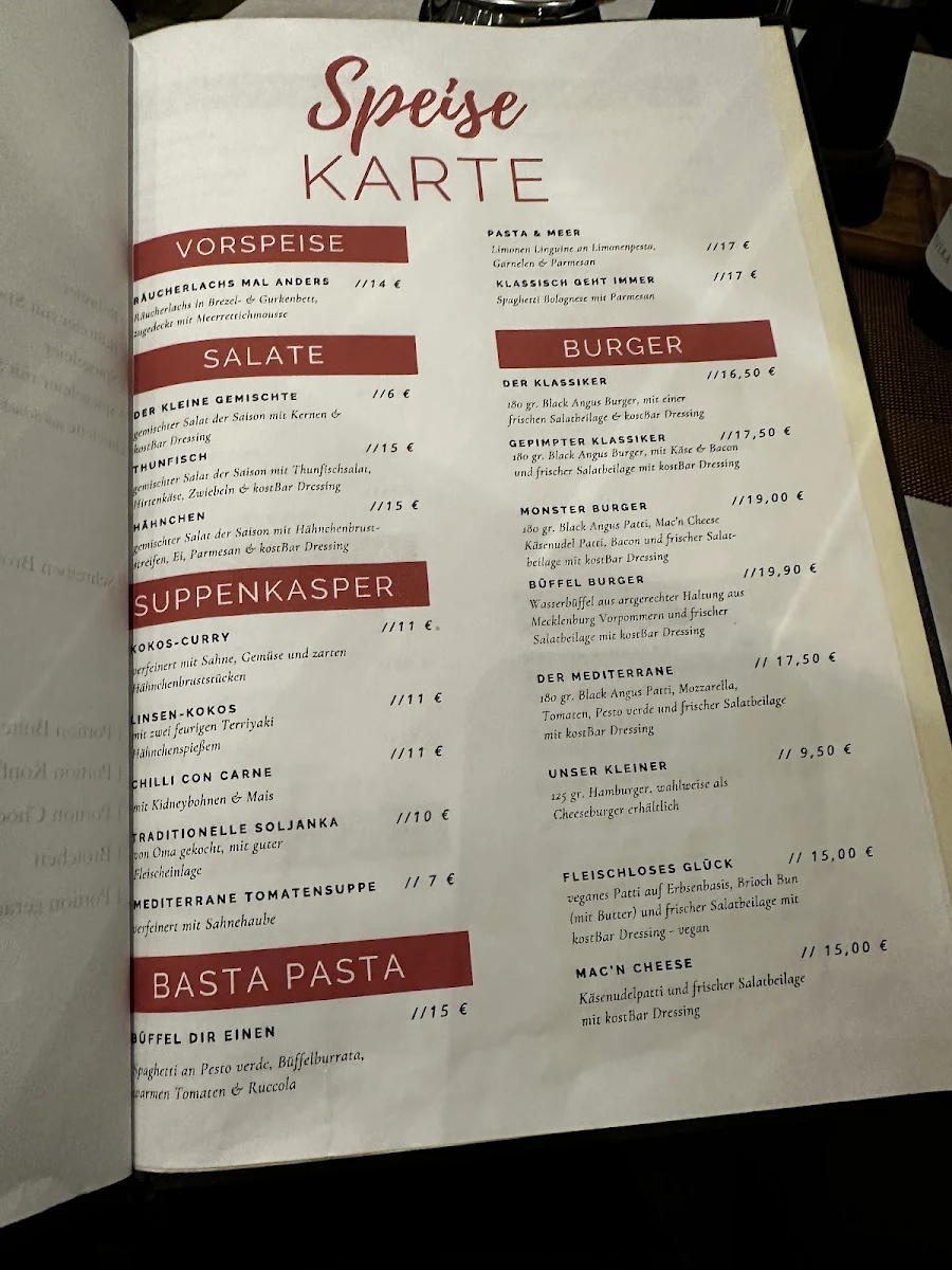 Speisekarte photo 2