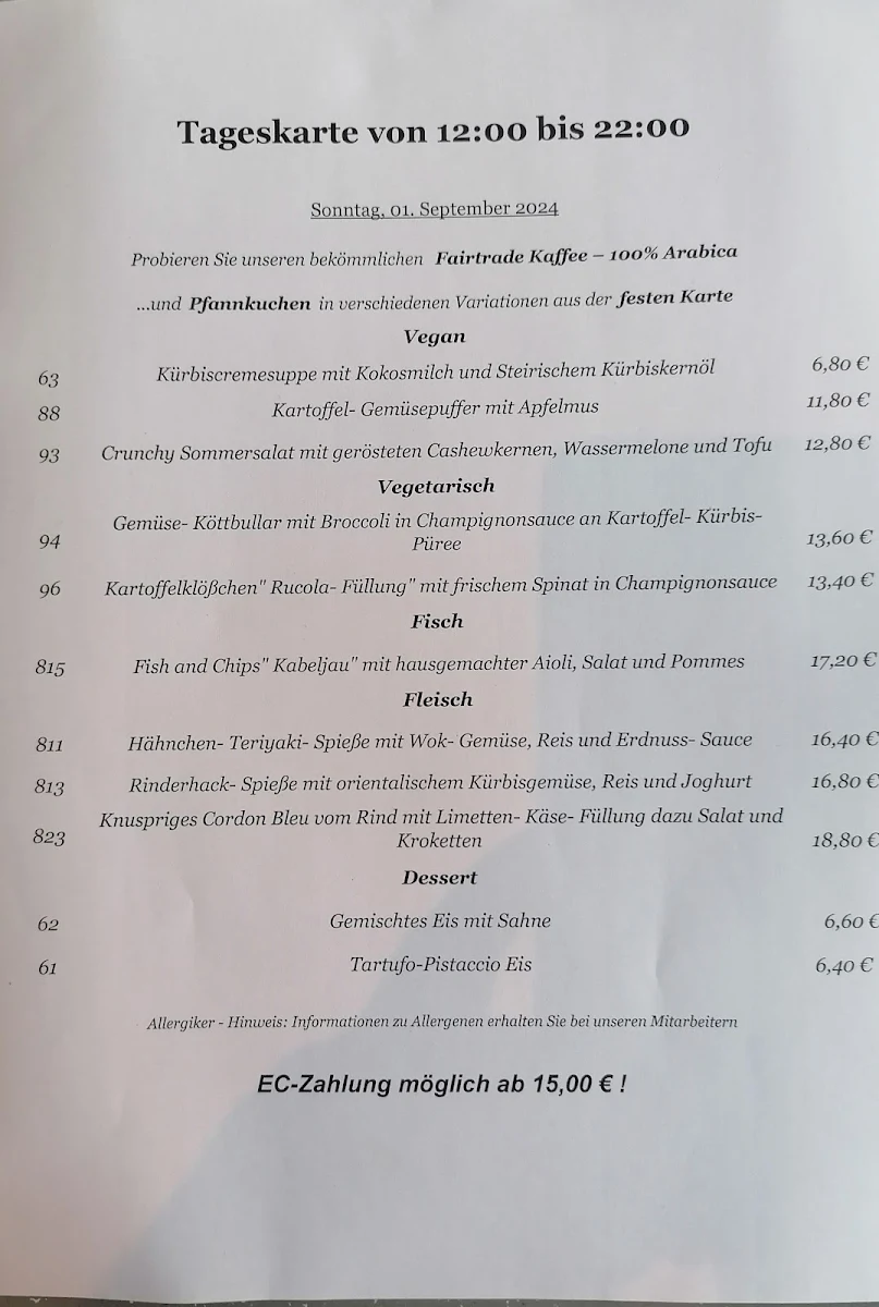 Speisekarte photo 6