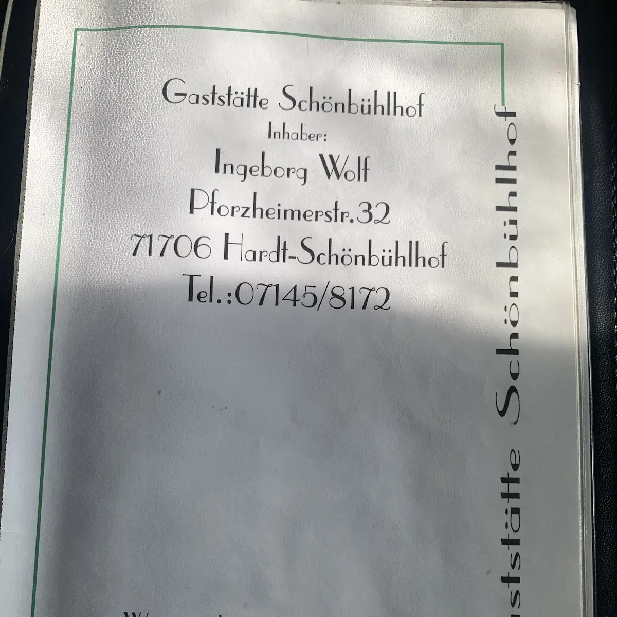 Speisekarte photo 2