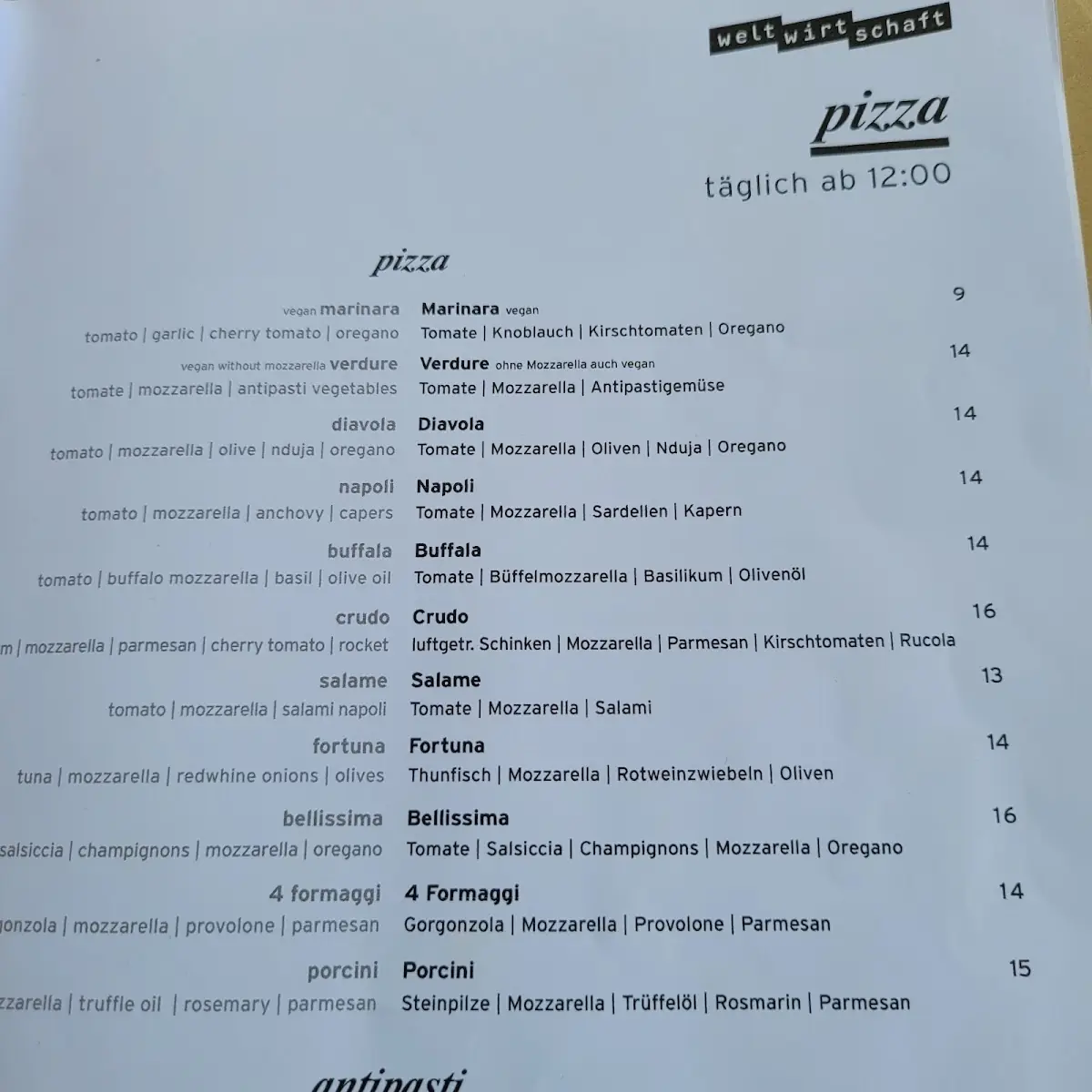 Speisekarte photo 3