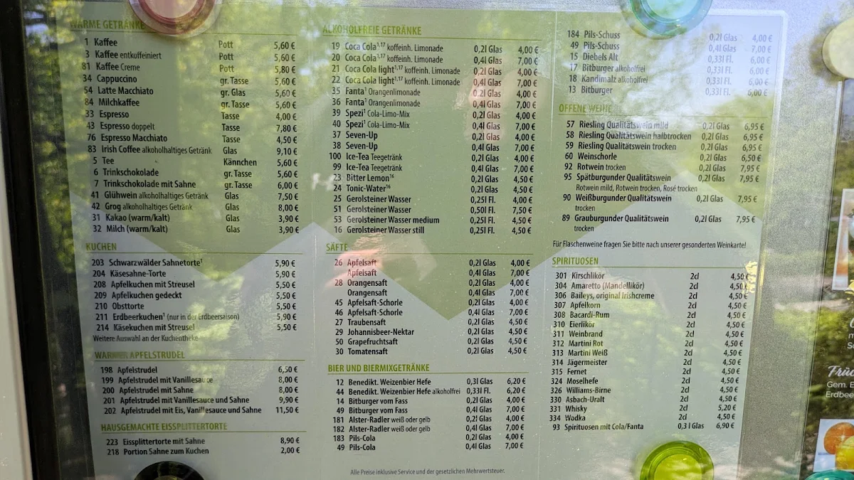Speisekarte photo 2