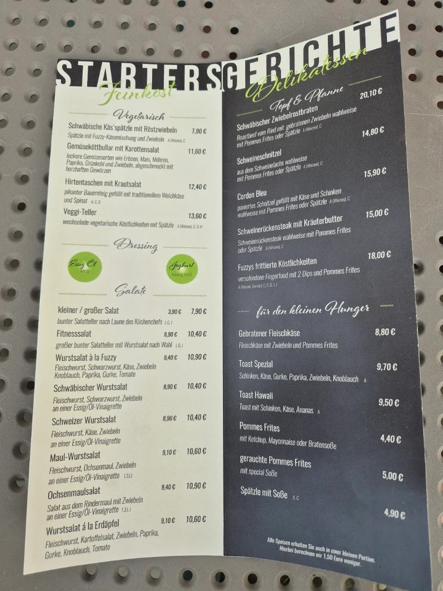 Speisekarte photo 2