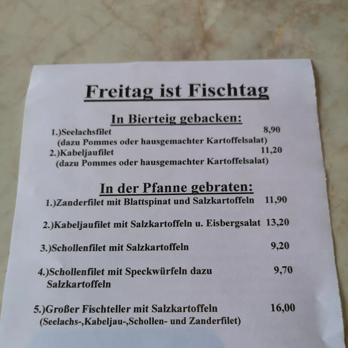 Speisekarte photo 6