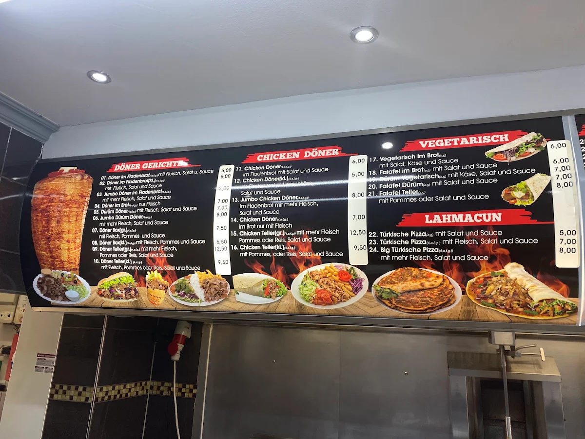 Speisekarte, City Döner