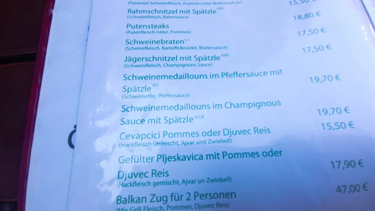 Speisekarte photo 10