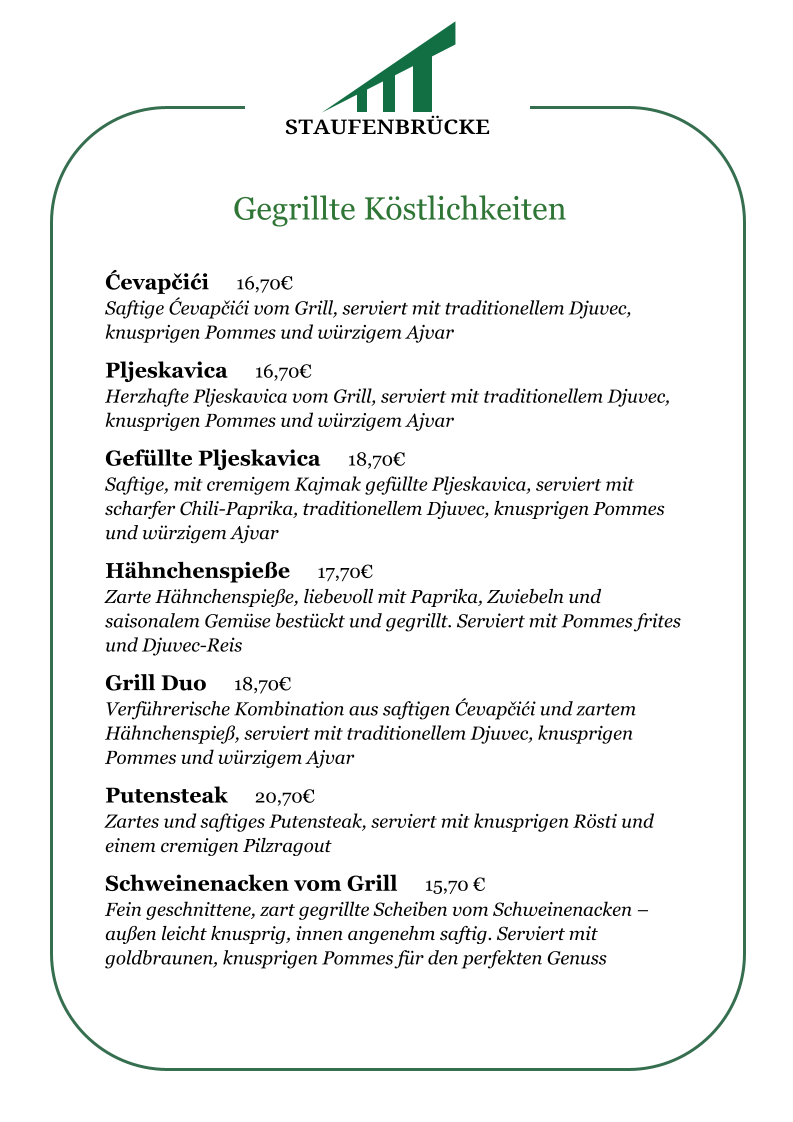 Speisekarte photo 3