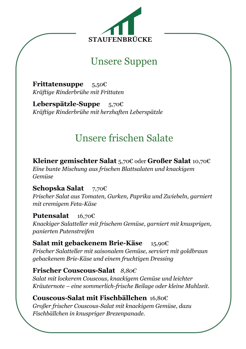 Speisekarte photo 5