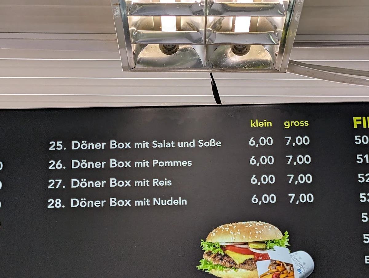 Speisekarte, Nazar Kebab