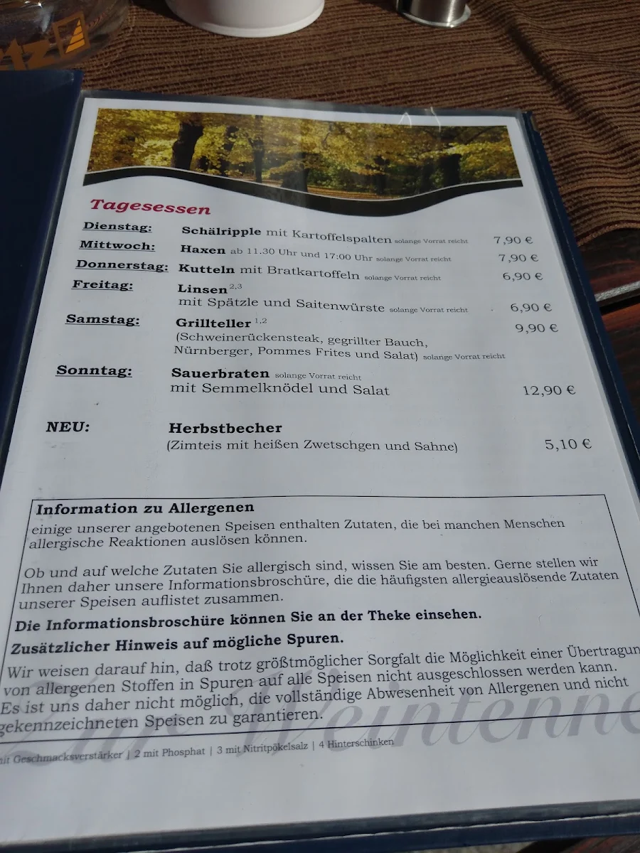Speisekarte photo 3