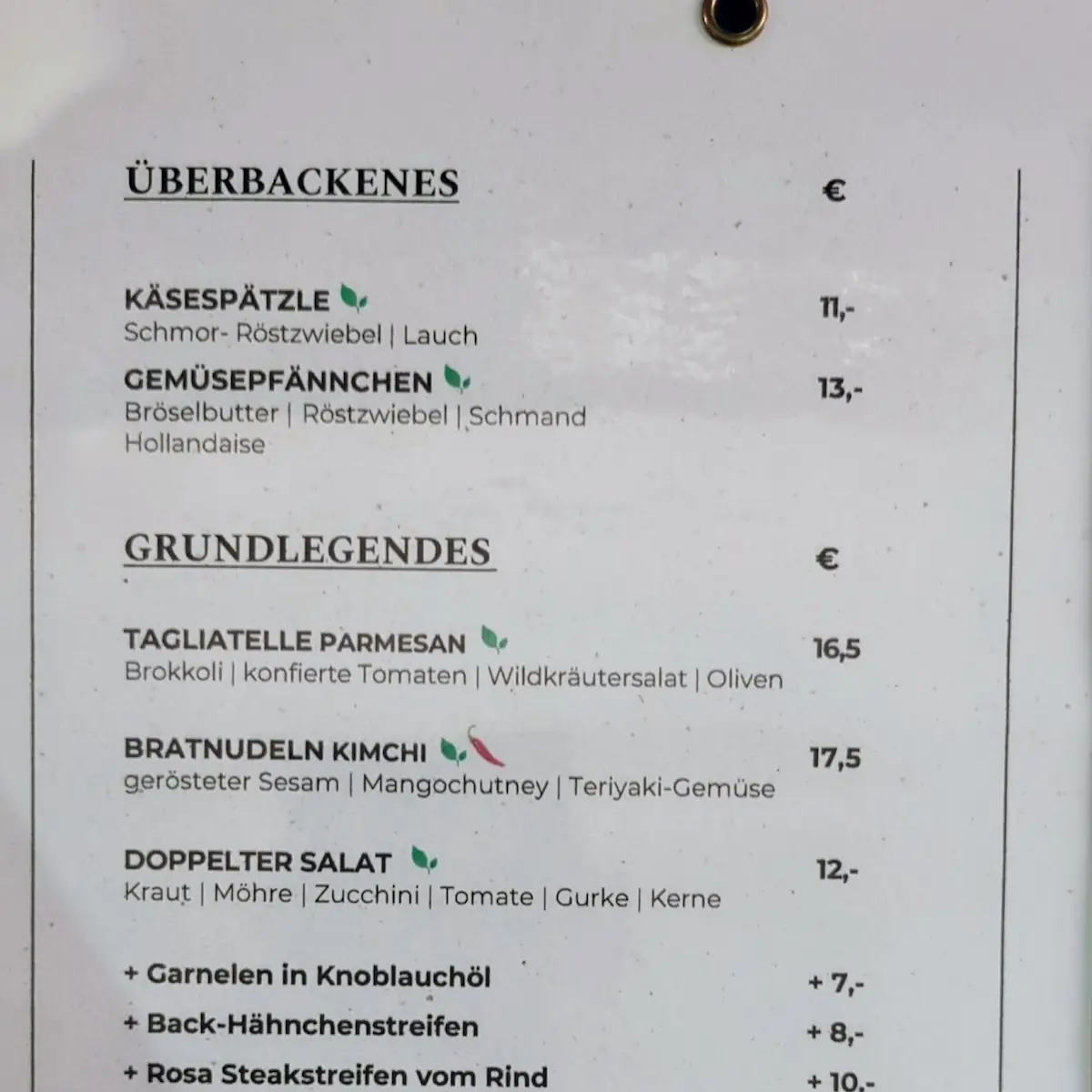 Speisekarte photo 2