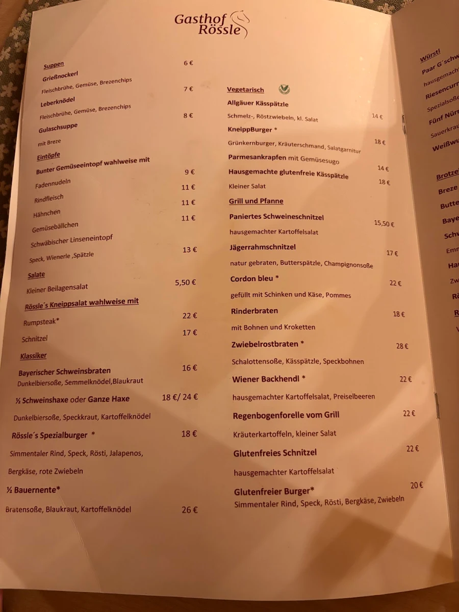 Speisekarte photo 1