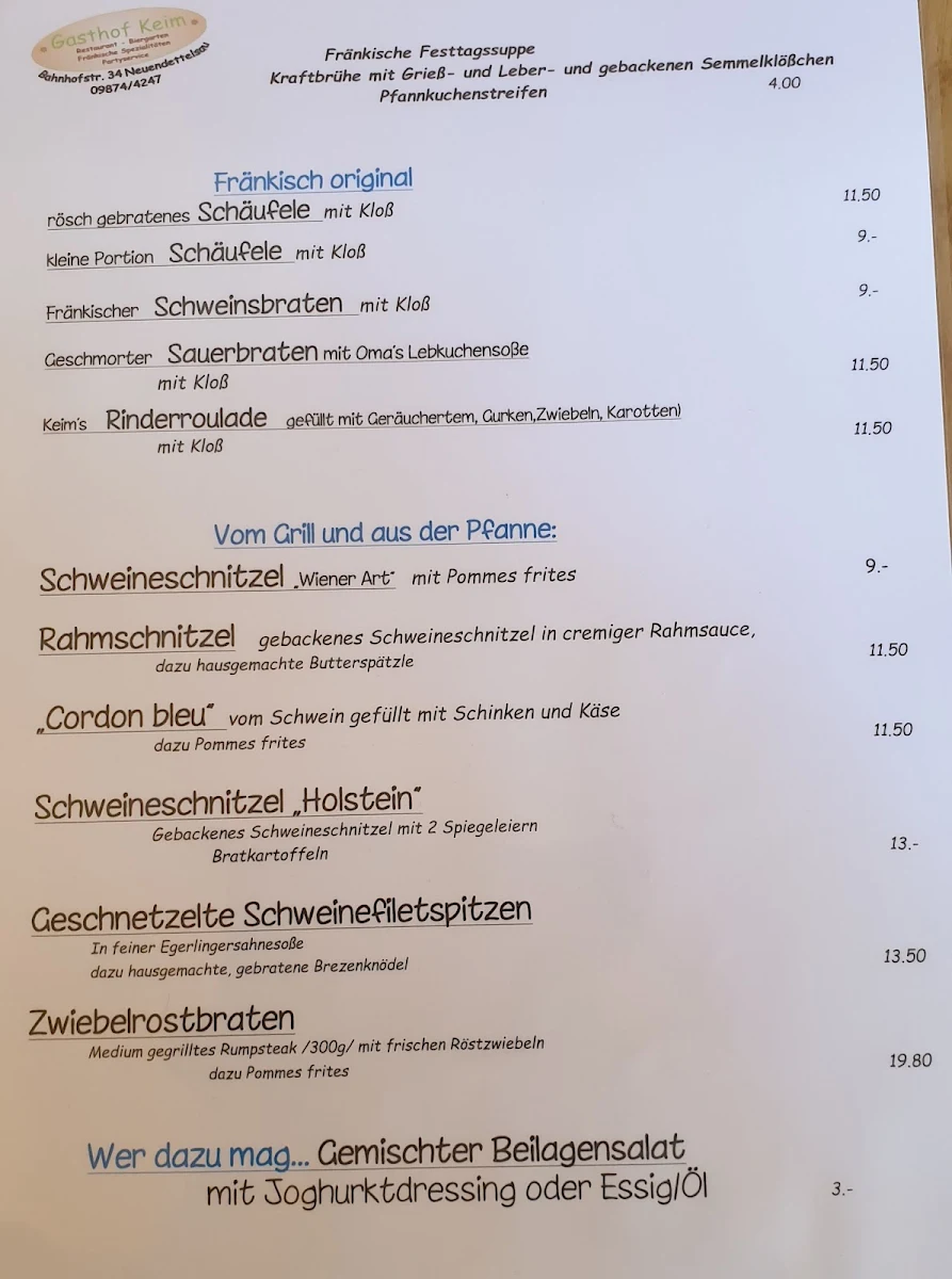 Speisekarte photo 2