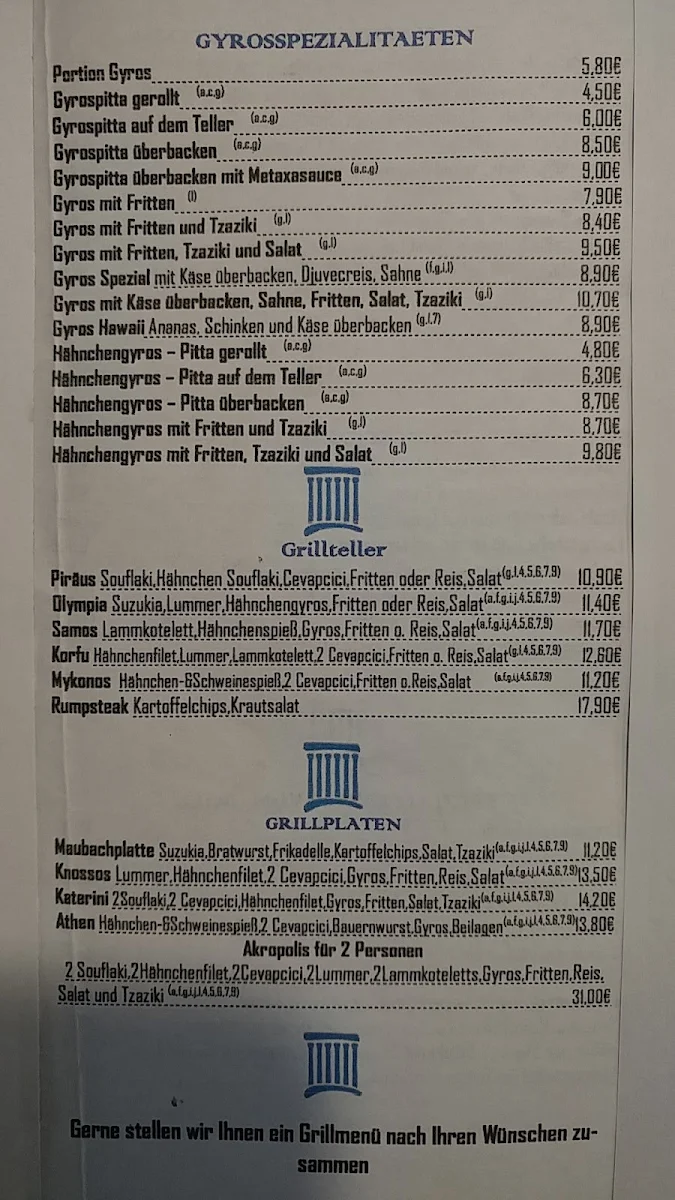 Speisekarte photo 2