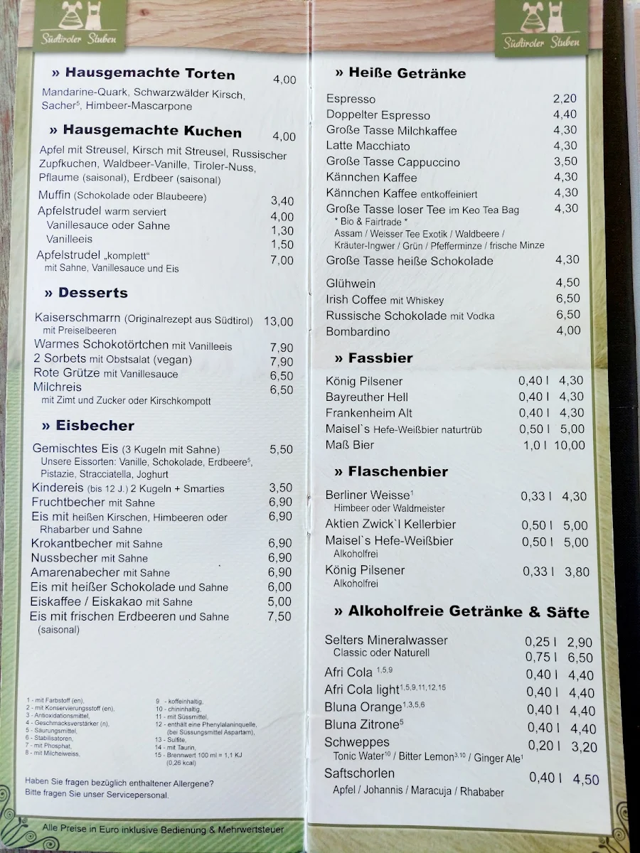 Speisekarte photo 5
