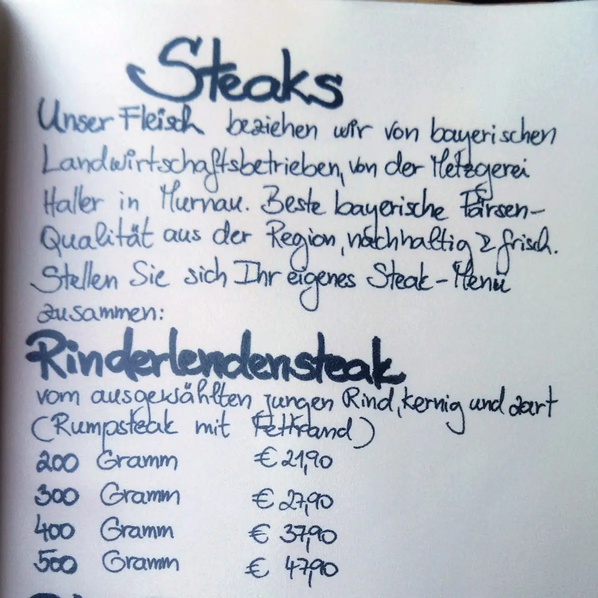 Speisekarte photo 5