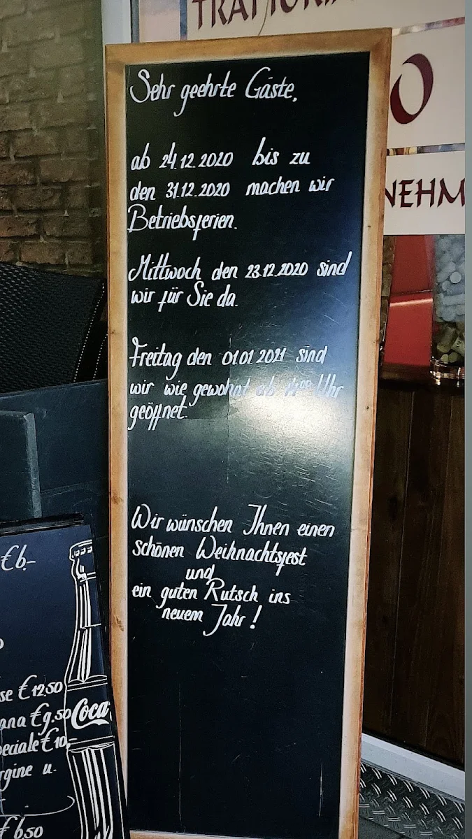 Speisekarte, Ristorante Sugo