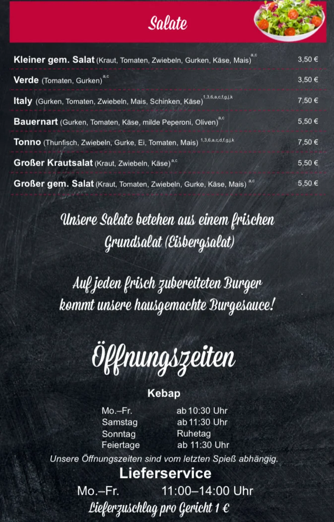 Speisekarte photo 1