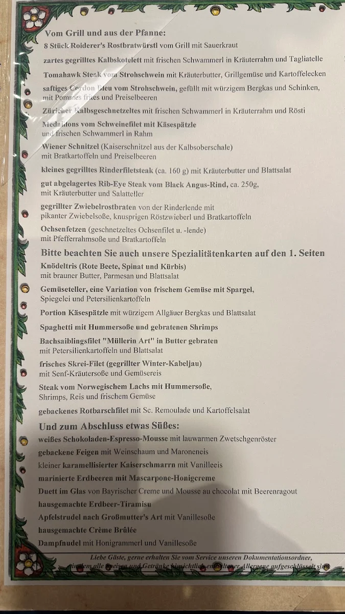 Speisekarte photo 4