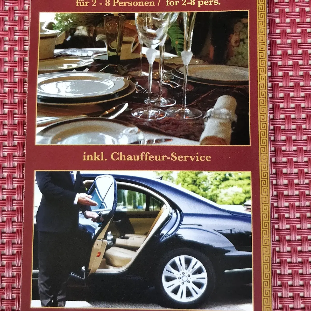 Speisekarte, Restaurant Zum Anker