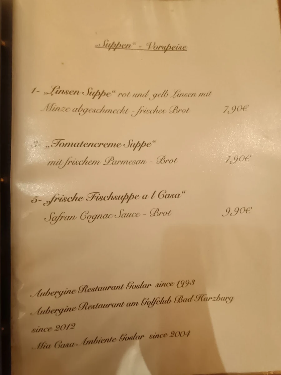 Speisekarte photo 1