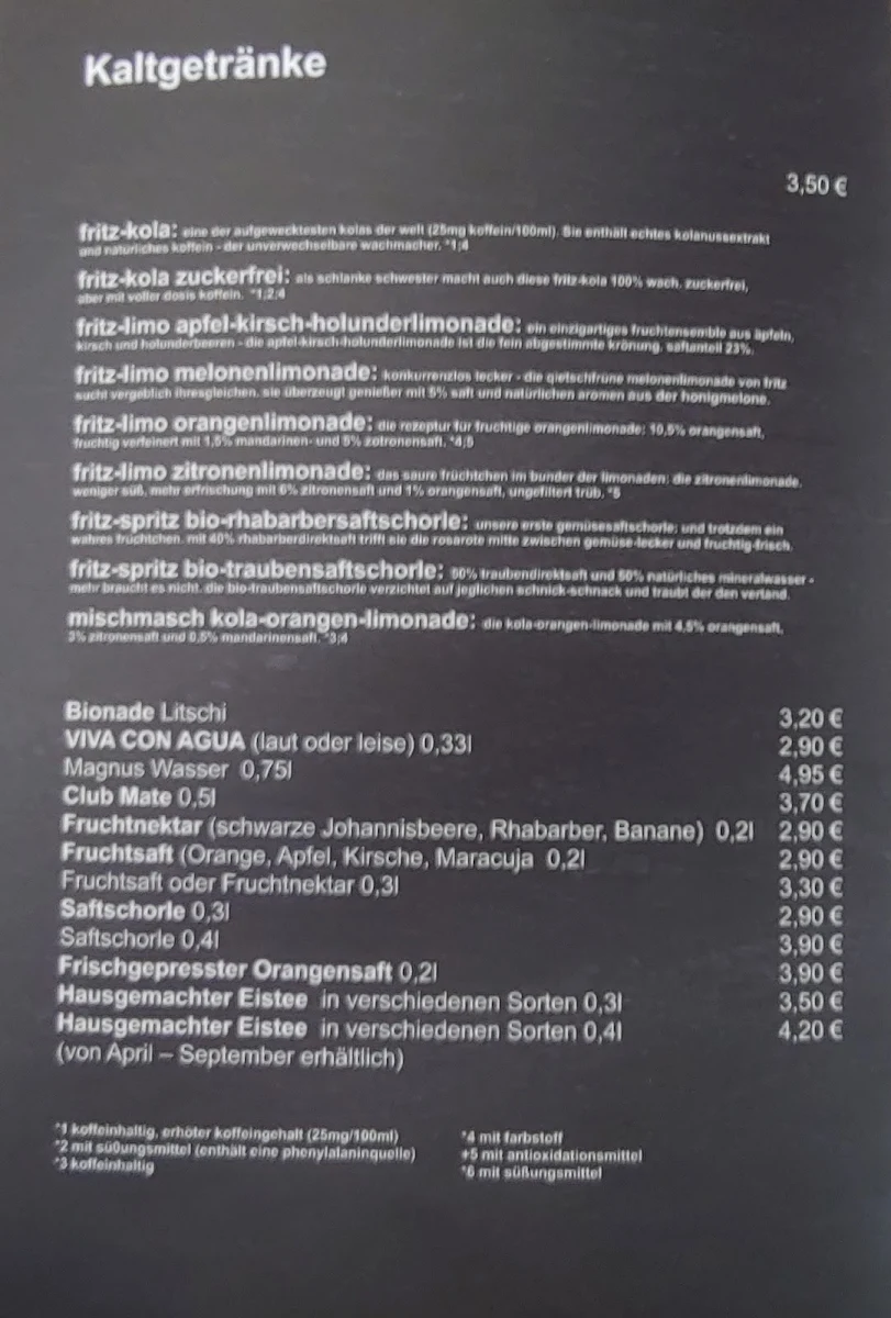 Speisekarte photo 1