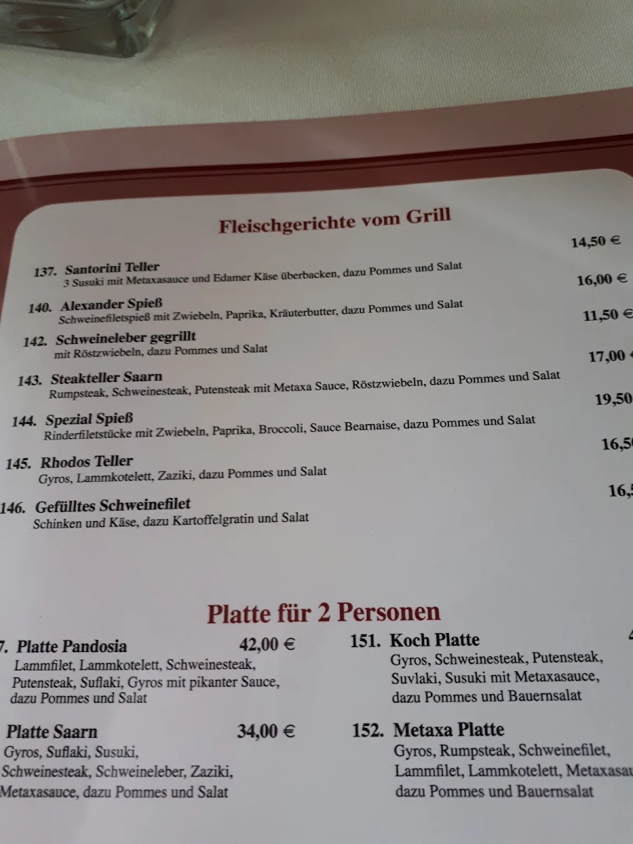 Speisekarte photo 2