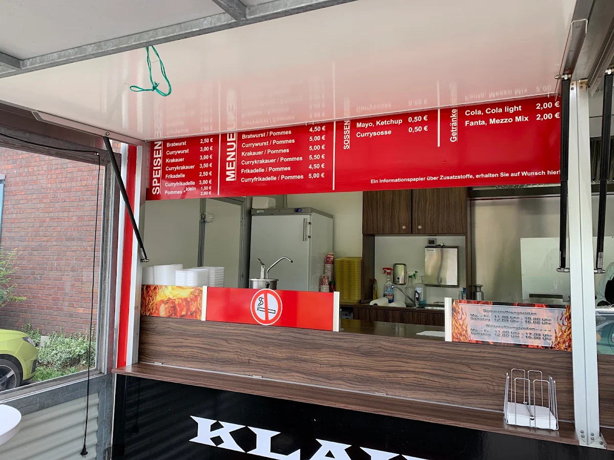 Speisekarte, Klausi's Grill / Currywurst
