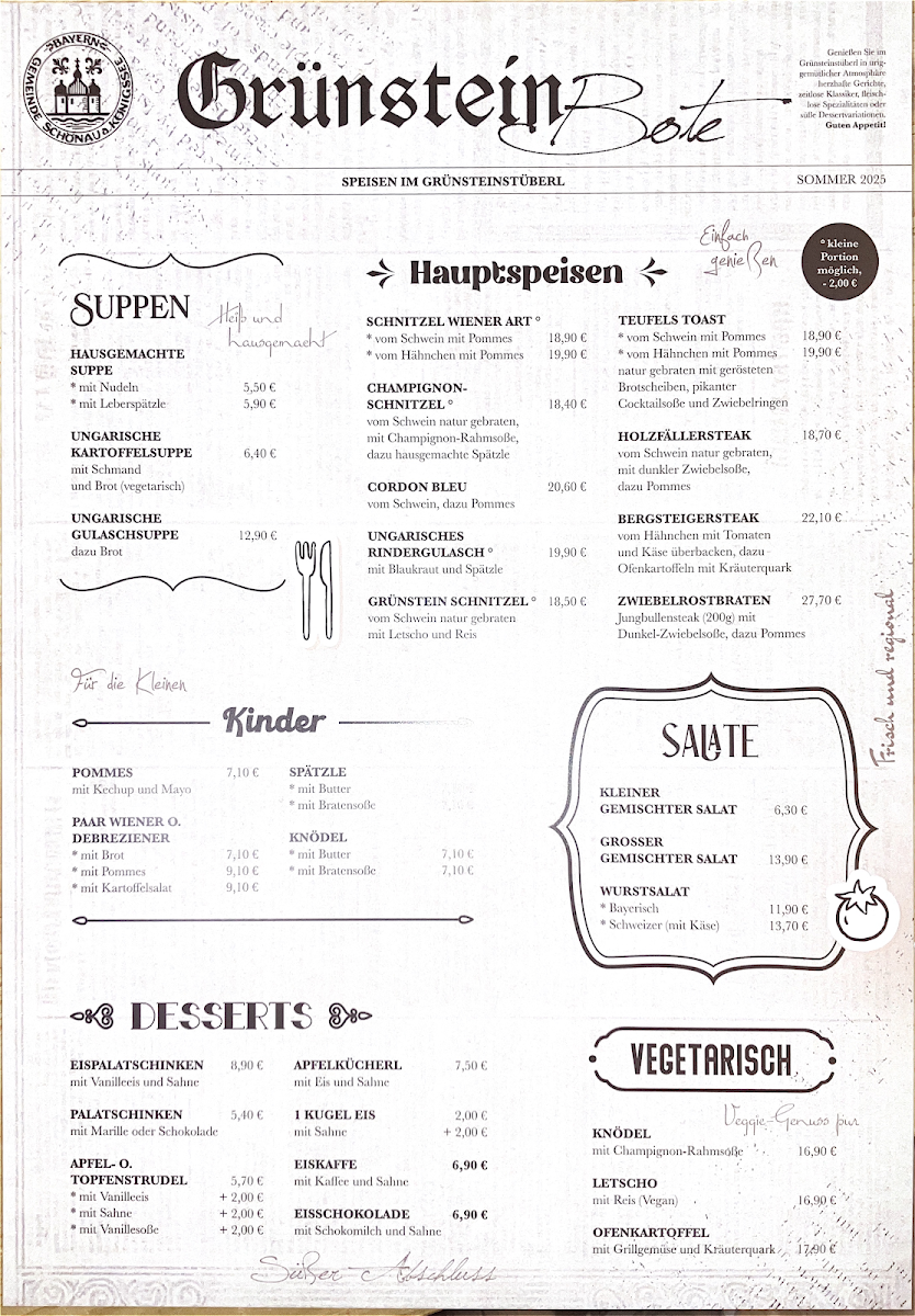 Speisekarte photo 1