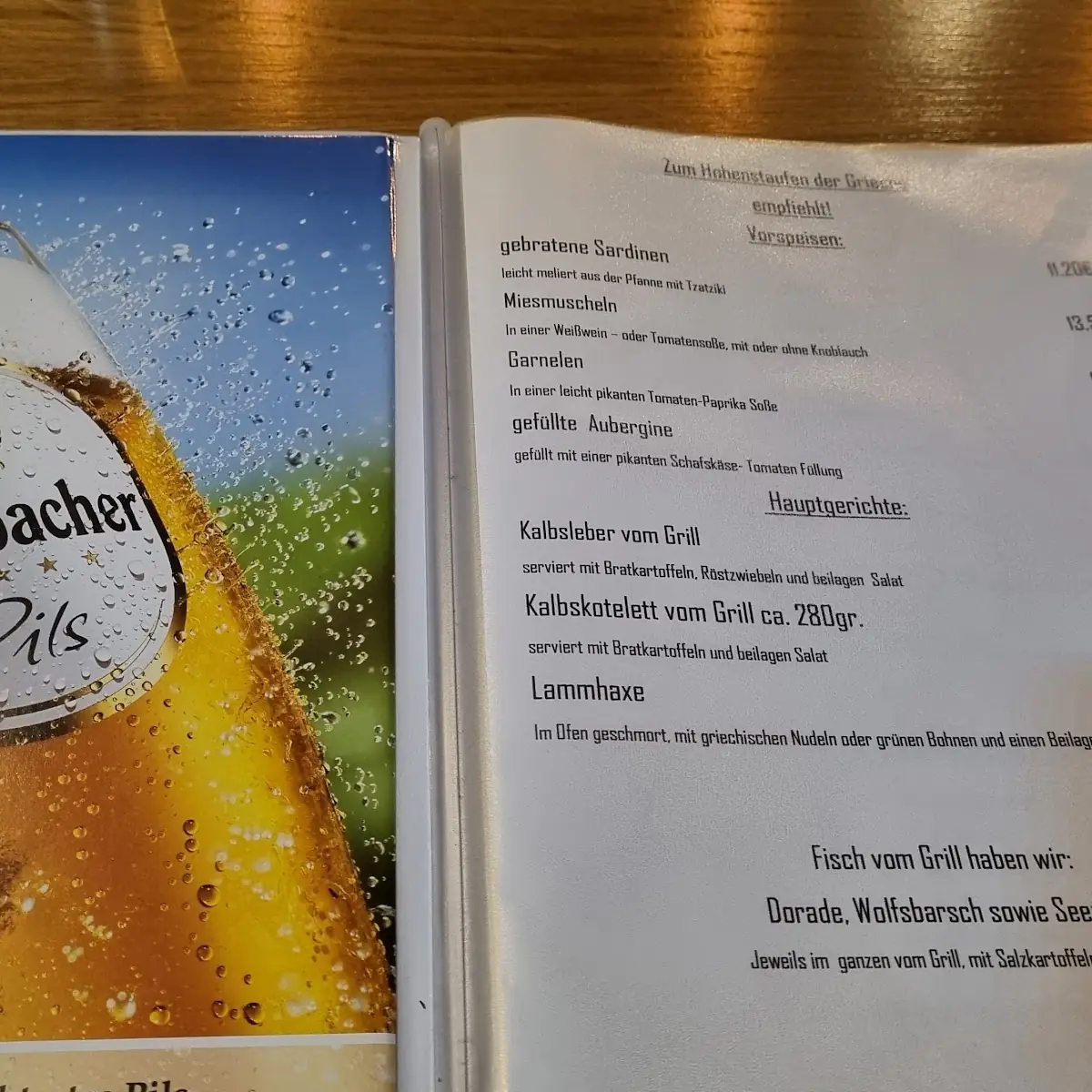 Speisekarte photo 2