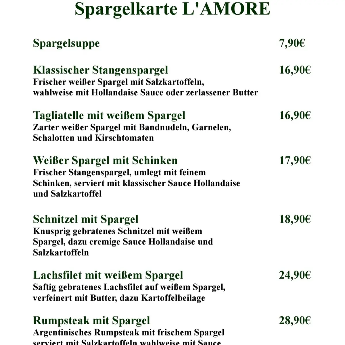 Speisekarte photo 3