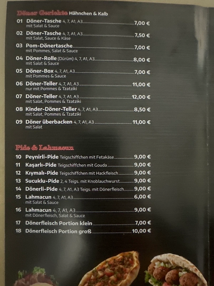 Speisekarte photo 2