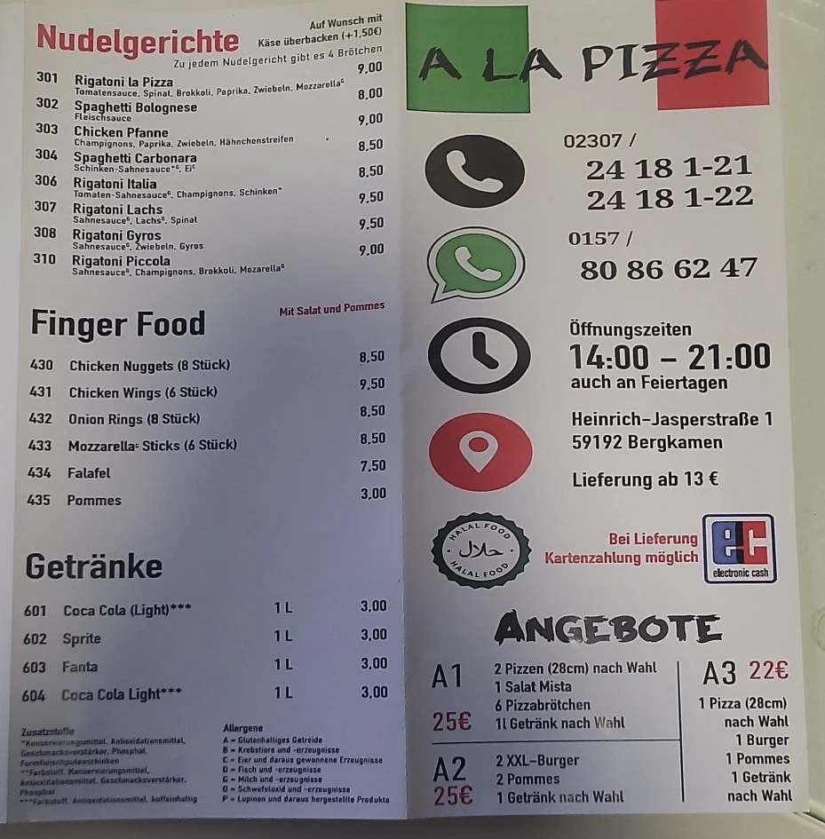 Speisekarte photo 2