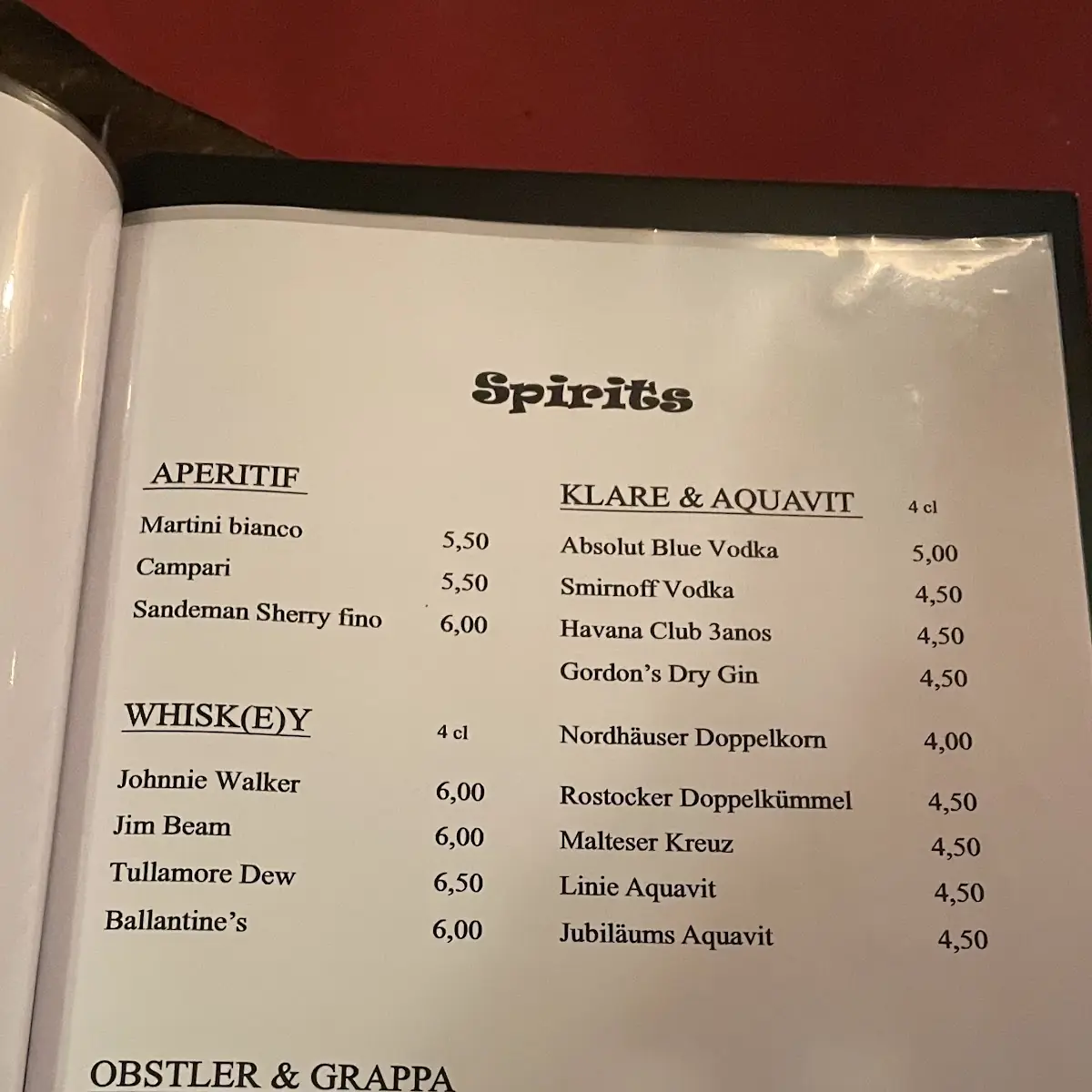 Speisekarte photo 1