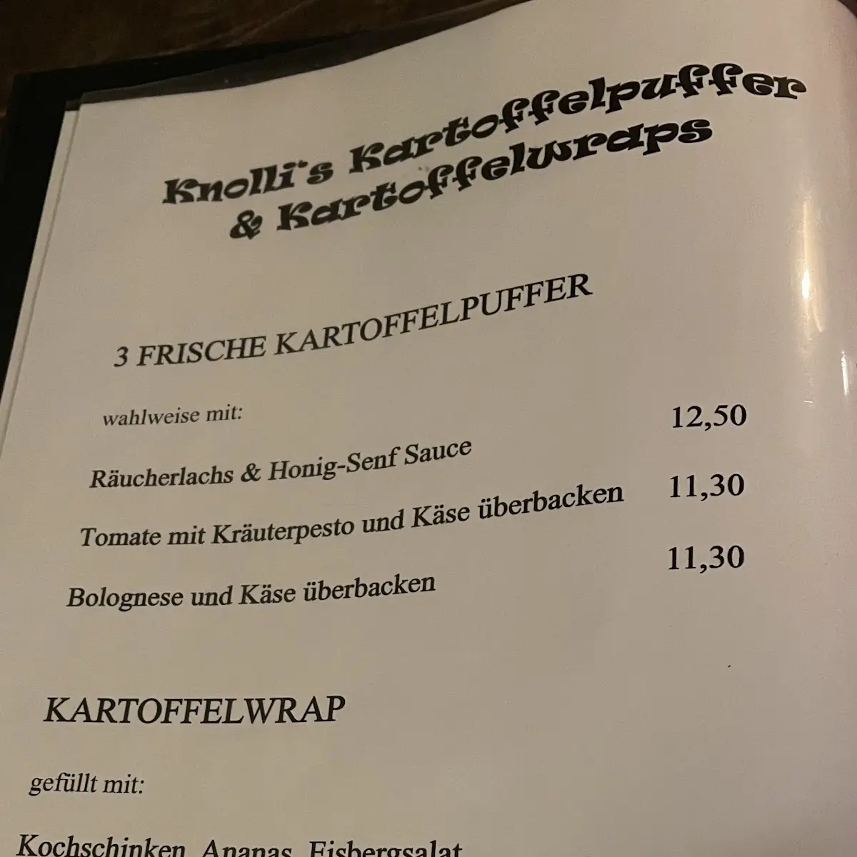 Speisekarte photo 3