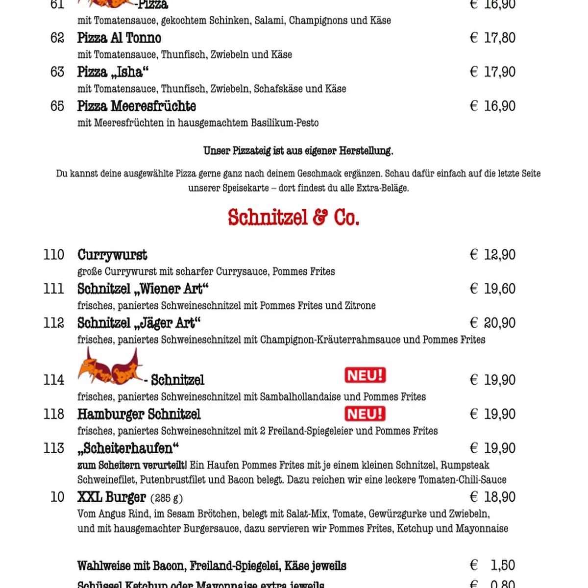 Speisekarte photo 1