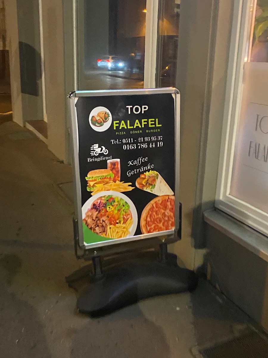 Speisekarte, Top Falafel
