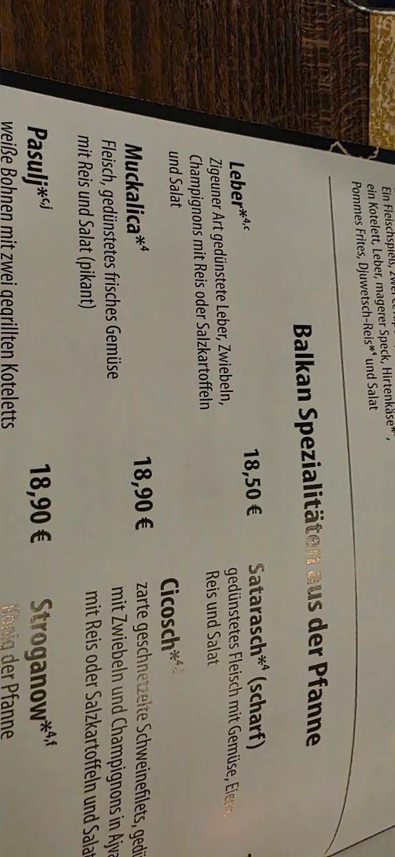 Speisekarte photo 6