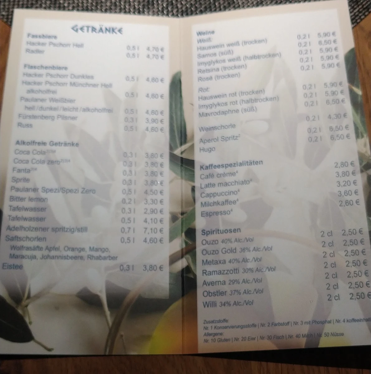 Speisekarte photo 8