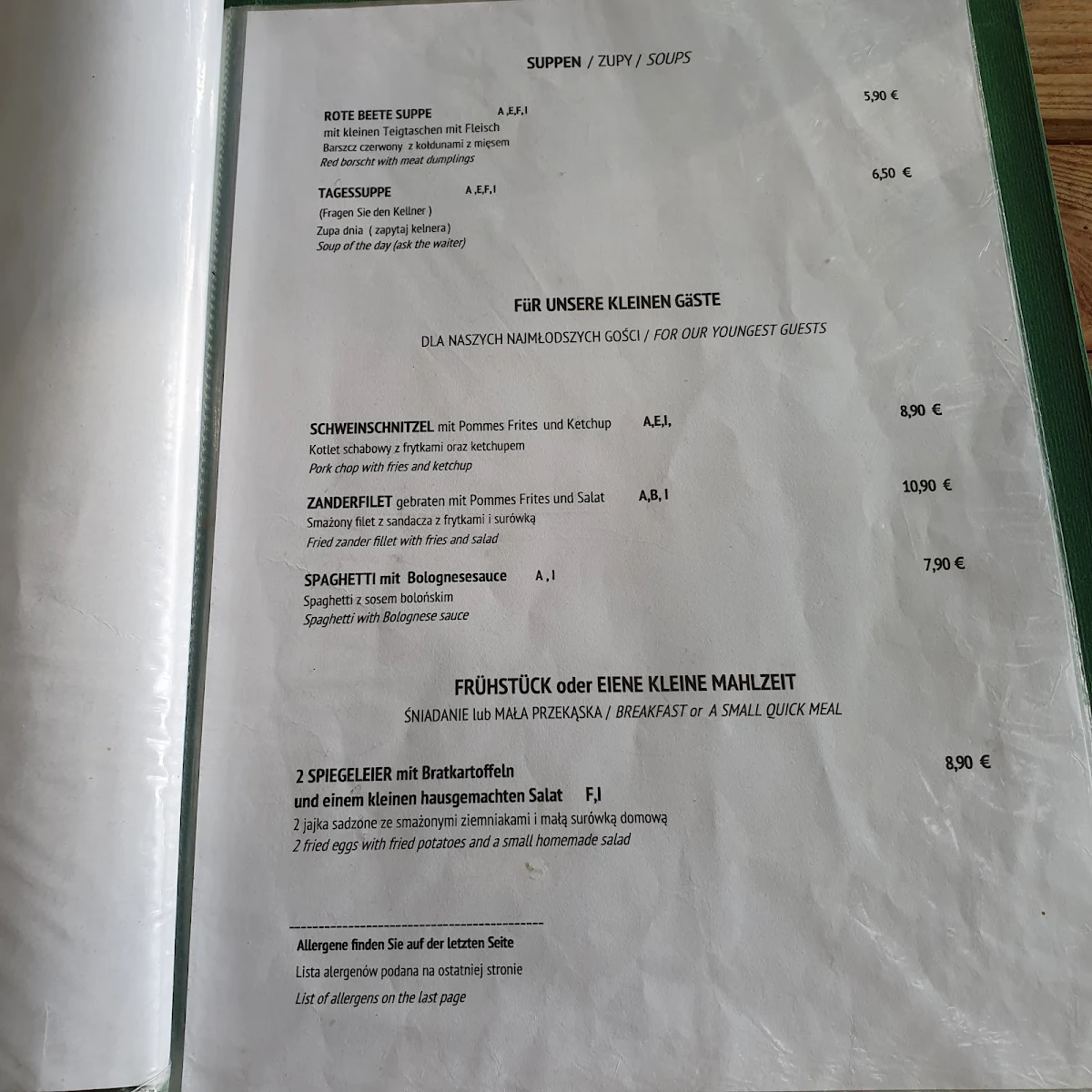 Speisekarte photo 3